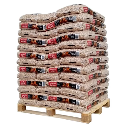 Französische Holzpellets Natural Energie 6 mm — Palette 1 050 kg (70 Säcke) · DINplus